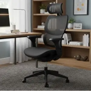 CONTATTO | Silla Escritorio Ejecutiva Ergonómica Ergoplus Negro