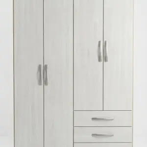 Closet 4 Puertas/ 3 Cajones Amelia  S/espejo