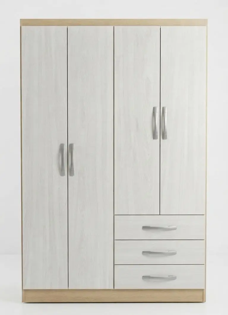 Closet 4 Puertas/ 3 Cajones Amelia S/espejo
